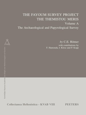 cover image of The Fayoum Survey Project: The Themistou Meris, Volume A
